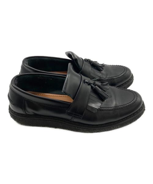 GEORGE COX（ジョージコックス）GEORGE COX (ジョージコックス) FRED PERRY (フレッドペリー) タッセルローファー ブラック サイズ:8の古着・服飾アイテム