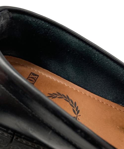 GEORGE COX（ジョージコックス）GEORGE COX (ジョージコックス) FRED PERRY (フレッドペリー) タッセルローファー ブラック サイズ:8の古着・服飾アイテム
