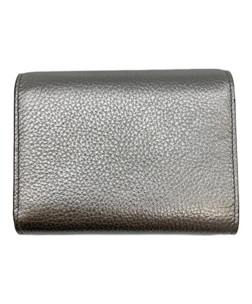 JIMMY CHOO（ジミーチュウ）JIMMY CHOO (ジミーチュウ) 3つ折り財布 シルバーの古着・服飾アイテム