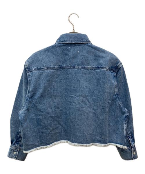 upper hights（アッパーハイツ）upper hights (アッパーハイツ) クロップドデニムシャツ スカイブルーの古着・服飾アイテム