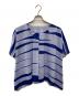 ISSEY MIYAKE（イッセイミヤケ）の古着「バイカラープリーツブラウス/IM02FJ698」｜ブルー