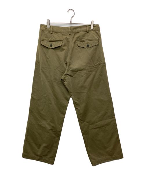 DRIES VAN NOTEN（ドリスヴァンノッテン）DRIES VAN NOTEN (ドリスヴァンノッテン) コットンワイドパンツ ベージュ サイズ:48の古着・服飾アイテム