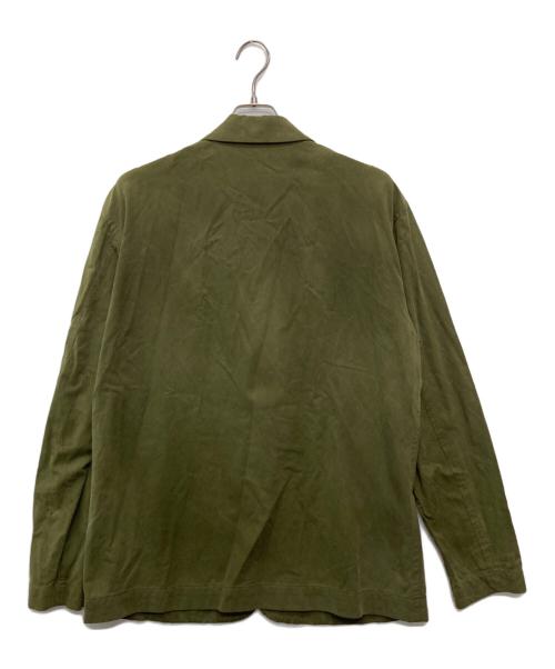 ISSEY MIYAKE MEN（イッセイミヤケメン）ISSEY MIYAKE MEN (イッセイミヤケメン) ドレープイージージャケット グリーン サイズ:3の古着・服飾アイテム
