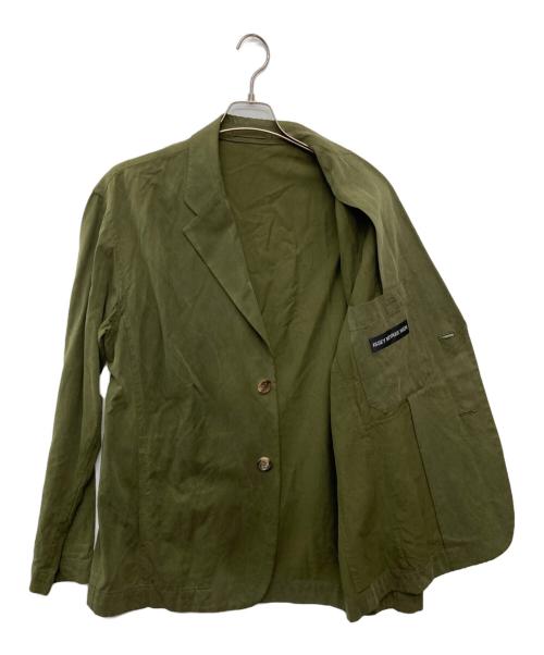 ISSEY MIYAKE MEN（イッセイミヤケメン）ISSEY MIYAKE MEN (イッセイミヤケメン) ドレープイージージャケット グリーン サイズ:3の古着・服飾アイテム