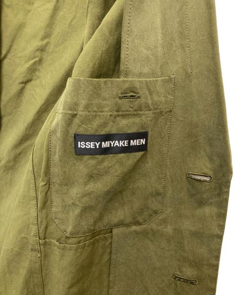 ISSEY MIYAKE MEN（イッセイミヤケメン）ISSEY MIYAKE MEN (イッセイミヤケメン) ドレープイージージャケット グリーン サイズ:3の古着・服飾アイテム