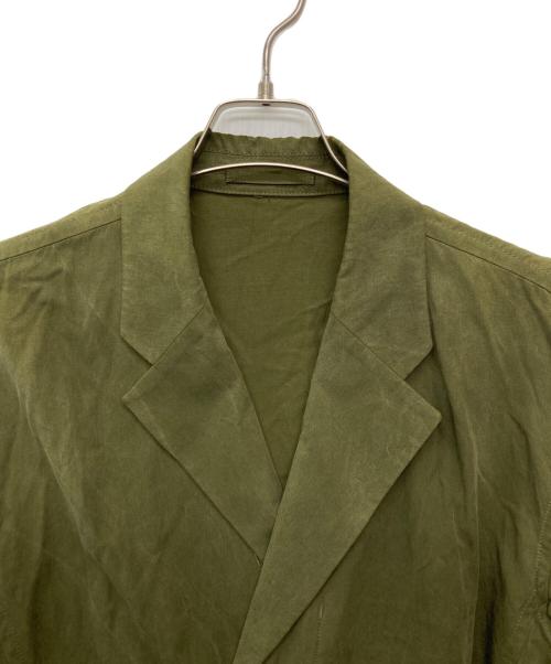 ISSEY MIYAKE MEN（イッセイミヤケメン）ISSEY MIYAKE MEN (イッセイミヤケメン) ドレープイージージャケット グリーン サイズ:3の古着・服飾アイテム
