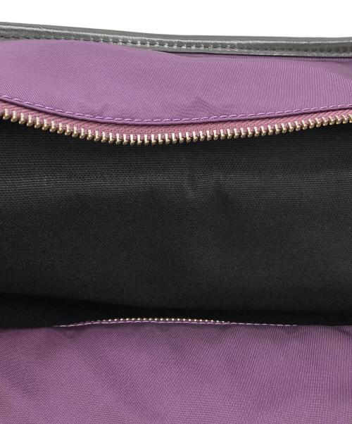 Felisi（フェリージ）Felisi (フェリージ) ナイロン×レザーブリーフバッグ/14-26 パープルの古着・服飾アイテム