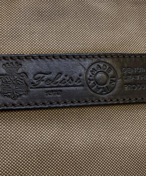 Felisi（フェリージ）Felisi (フェリージ) キャンバスコーティングトートバッグ/13-27 ブラウンの古着・服飾アイテム