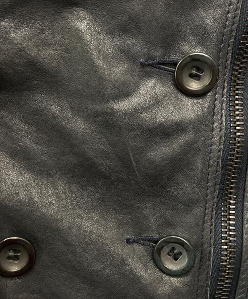 3.1 phillip lim（スリーワンフィリップリム）3.1 phillip lim (スリーワンフィリップリム) フリルレザーライダースジャケット ブラック サイズ:2の古着・服飾アイテム
