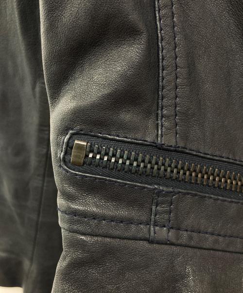 3.1 phillip lim（スリーワンフィリップリム）3.1 phillip lim (スリーワンフィリップリム) フリルレザーライダースジャケット ブラック サイズ:2の古着・服飾アイテム