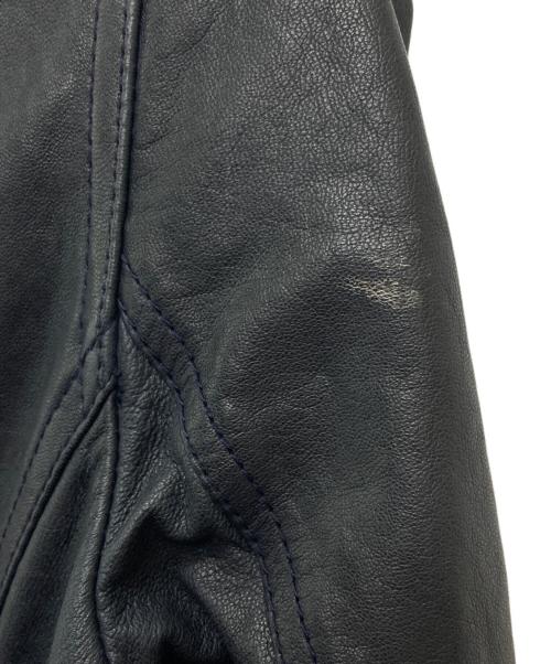 3.1 phillip lim（スリーワンフィリップリム）3.1 phillip lim (スリーワンフィリップリム) フリルレザーライダースジャケット ブラック サイズ:2の古着・服飾アイテム
