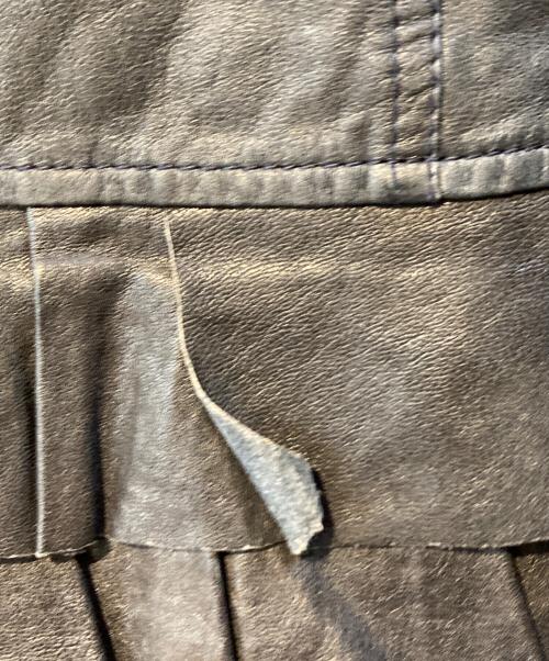 3.1 phillip lim（スリーワンフィリップリム）3.1 phillip lim (スリーワンフィリップリム) フリルレザーライダースジャケット ブラック サイズ:2の古着・服飾アイテム