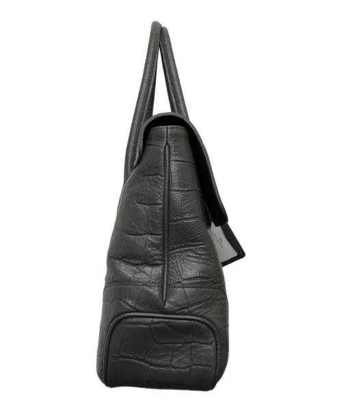 PELLE MORBIDA（ペッレモルビダ）PELLE MORBIDA (ペッレモルビダ) フラップトートバッグ/PMO-MB055AELE グレーの古着・服飾アイテム