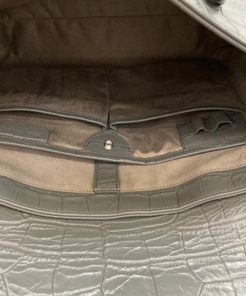 PELLE MORBIDA（ペッレモルビダ）PELLE MORBIDA (ペッレモルビダ) フラップトートバッグ/PMO-MB055AELE グレーの古着・服飾アイテム
