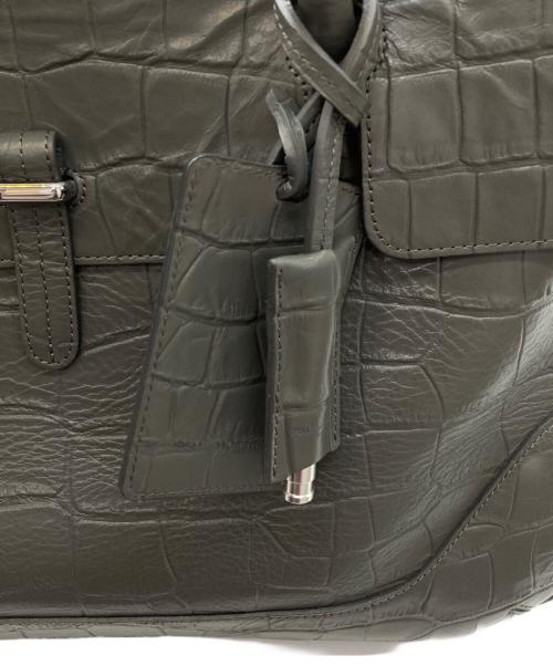PELLE MORBIDA（ペッレモルビダ）PELLE MORBIDA (ペッレモルビダ) フラップトートバッグ/PMO-MB055AELE グレーの古着・服飾アイテム
