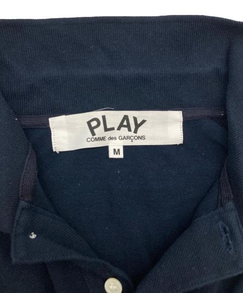 COMME des GARCONS（コムデギャルソン）COMME des GARCONS (コムデギャルソン) ハートワッペンポロシャツ ネイビー サイズ:Ｍの古着・服飾アイテム