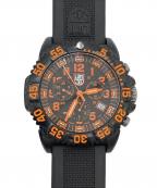 LUMINOXルミノックス）の古着「NAVY SEAL COLORMARK CHRONOGRAPH/3080」｜ブラック×オレンジ