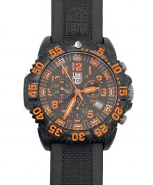 LUMINOX（ルミノックス）の古着「NAVY SEAL COLORMARK CHRONOGRAPH/3080」｜ブラック×オレンジ