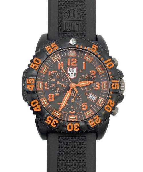 LUMINOX（ルミノックス）LUMINOX (ルミノックス) NAVY SEAL COLORMARK CHRONOGRAPH/3080 ブラック×オレンジの古着・服飾アイテム
