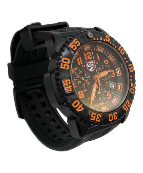 LUMINOX（ルミノックス）LUMINOX (ルミノックス) NAVY SEAL COLORMARK CHRONOGRAPH/3080 ブラック×オレンジの古着・服飾アイテム