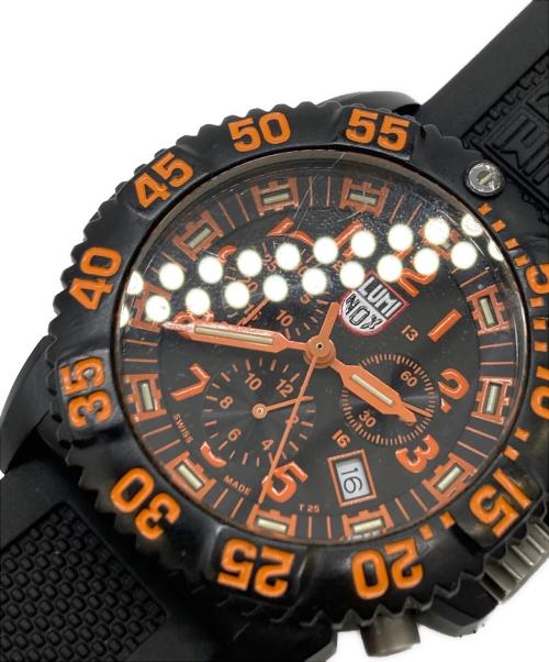 LUMINOX（ルミノックス）LUMINOX (ルミノックス) NAVY SEAL COLORMARK CHRONOGRAPH/3080 ブラック×オレンジの古着・服飾アイテム