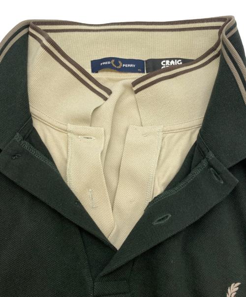 FRED PERRY（フレッドペリー）FRED PERRY (フレッドペリー) CRAIG GREEN (クレイグ グリーン) リバーシブルポロシャツ/SM8154 グリーン×ベージュ サイズ:ＸＬＺの古着・服飾アイテム