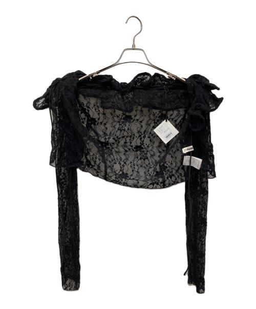 PRANK PROJECT（プランクプロジェクト）PRANK PROJECT (プランクプロジェクト) Lace Frill Wave Cardigan/31252315608 ブラック サイズ:FREEの古着・服飾アイテム