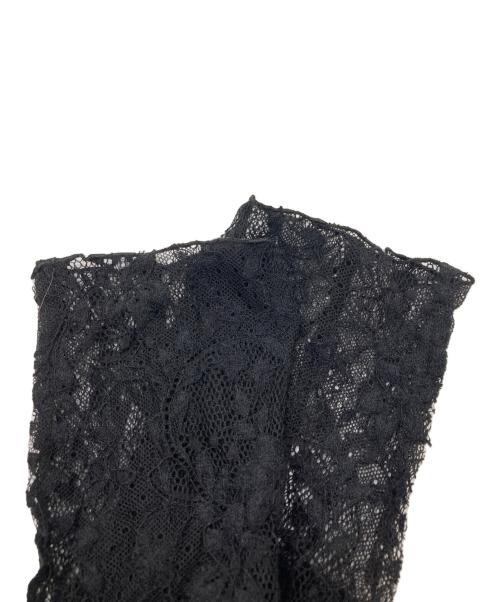PRANK PROJECT（プランクプロジェクト）PRANK PROJECT (プランクプロジェクト) Lace Frill Wave Cardigan ブラック サイズ:FREEの古着・服飾アイテム