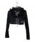 PRANK PROJECT（プランクプロジェクト）の古着「Lace Frill Wave Cardigan」｜ブラック