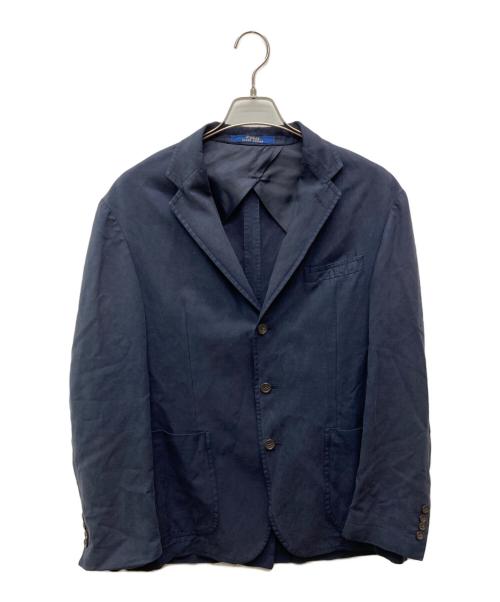 POLO RALPH LAUREN（ポロ・ラルフローレン）POLO RALPH LAUREN (ポロ・ラルフローレン) リネン混ブレザー ネイビー サイズ:40の古着・服飾アイテム