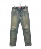 KENZOケンゾー）の古着「Stone Bleach Denim Slim Jeans Bara」｜インディゴ
