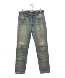 KENZO（ケンゾー）の古着「Stone Bleach Denim Slim Jeans Bara」｜インディゴ