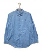 AURALEEオーラリー）の古着「WASHED FINX TWILL SHIRT」｜ブルー