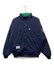 BILLIONAIRE BOYS CLUB（ビリオネアボーイズクラブ）の古着「EMBROIDERED LOGO FLEECE JACKET」｜ネイビー
