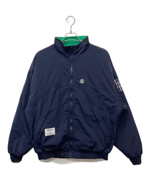 BILLIONAIRE BOYS CLUB（ビリオネアボーイズクラブ）BILLIONAIRE BOYS CLUB (ビリオネアボーイズクラブ) EMBROIDERED LOGO FLEECE JACKET ネイビー サイズ:xlの古着・服飾アイテム