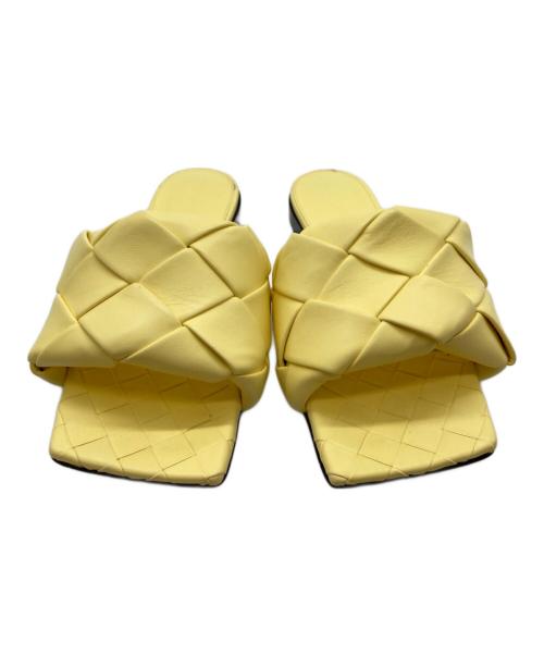 BOTTEGA VENETA（ボッテガベネタ）BOTTEGA VENETA (ボッテガベネタ) FLAT LIDO BV SANDALS イエロー サイズ:35の古着・服飾アイテム