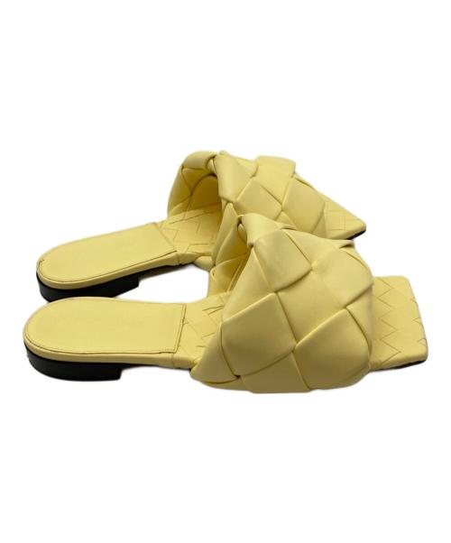 BOTTEGA VENETA（ボッテガベネタ）BOTTEGA VENETA (ボッテガベネタ) FLAT LIDO BV SANDALS イエロー サイズ:35の古着・服飾アイテム