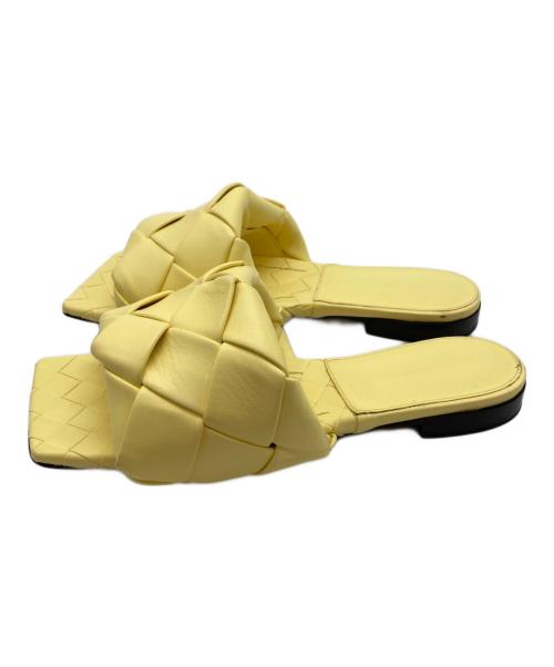 BOTTEGA VENETA（ボッテガベネタ）BOTTEGA VENETA (ボッテガベネタ) FLAT LIDO BV SANDALS イエロー サイズ:35の古着・服飾アイテム