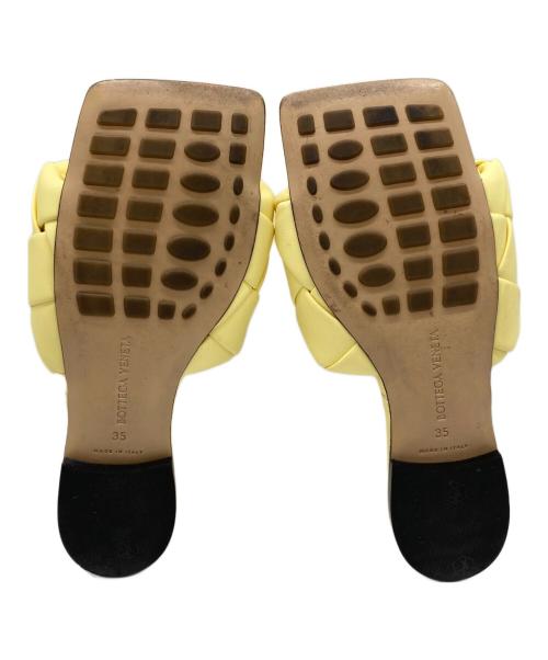 BOTTEGA VENETA（ボッテガベネタ）BOTTEGA VENETA (ボッテガベネタ) FLAT LIDO BV SANDALS イエロー サイズ:35の古着・服飾アイテム