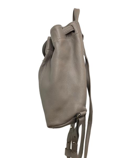LONGCHAMP（ロンシャン）LONGCHAMP (ロンシャン) ル・プリアージュ キュイールレザーリュック ベージュの古着・服飾アイテム