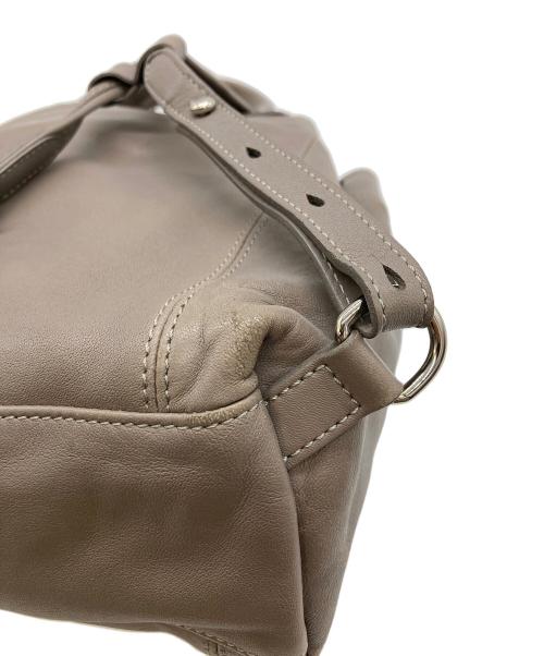 LONGCHAMP（ロンシャン）LONGCHAMP (ロンシャン) ル・プリアージュ キュイールレザーリュック ベージュの古着・服飾アイテム