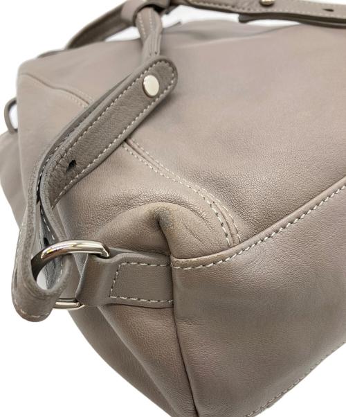 LONGCHAMP（ロンシャン）LONGCHAMP (ロンシャン) ル・プリアージュ キュイールレザーリュック ベージュの古着・服飾アイテム