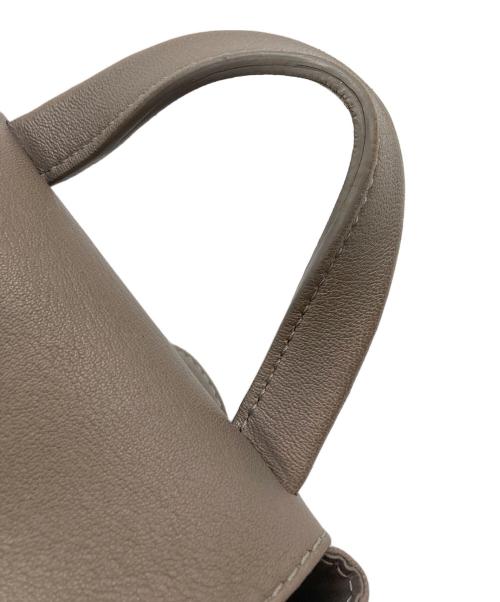 LONGCHAMP（ロンシャン）LONGCHAMP (ロンシャン) ル・プリアージュ キュイールレザーリュック ベージュの古着・服飾アイテム