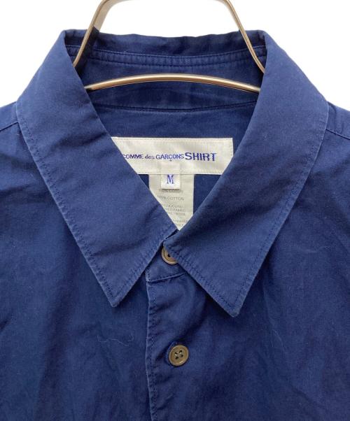 COMME des GARCONS SHIRT（コムデギャルソンシャツ）COMME des GARCONS SHIRT (コムデギャルソンシャツ) デザインシャツ ネイビー サイズ:Ｍの古着・服飾アイテム