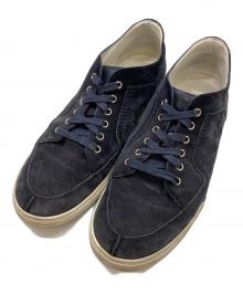 DIOR HOMME（ディオール オム）の古着「スウェードローカットスニーカー」｜ネイビー