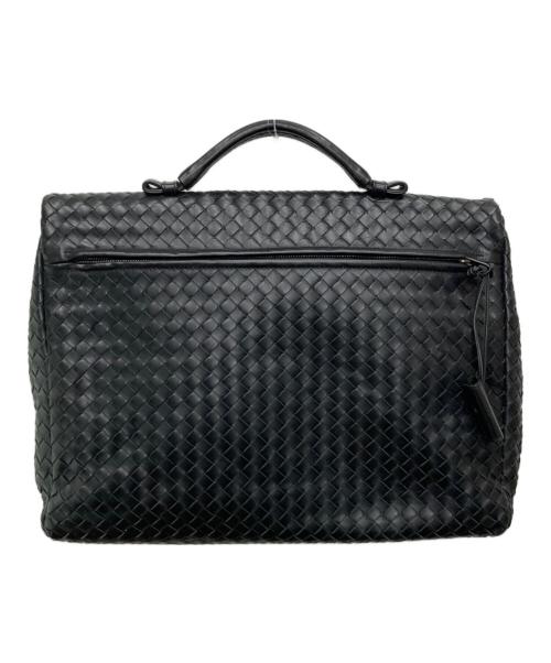 BOTTEGA VENETA（ボッテガベネタ）BOTTEGA VENETA (ボッテガベネタ) イントレチャートレザーブリーフケース/13095 V4651 1000 ブラックの古着・服飾アイテム