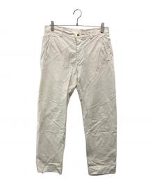 ISSEY MIYAKE MEN（イッセイミヤケメン）の古着「ツイストコットンドリルパンツ」｜アイボリー