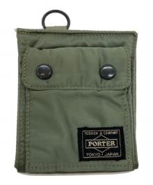 PORTER（ポーター）の古着「2つ折り財布」｜オリーブ
