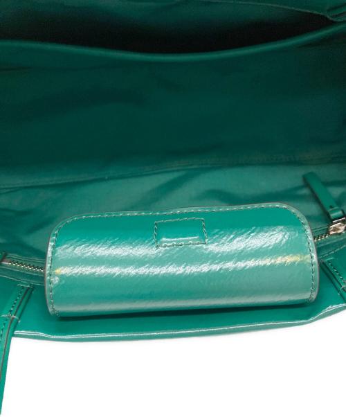 TORY BURCH（トリーバーチ）TORY BURCH (トリーバーチ) ella east west tote グリーンの古着・服飾アイテム