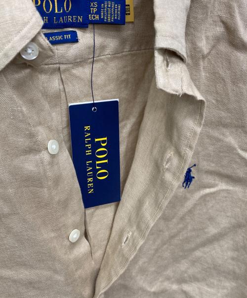 POLO RALPH LAUREN（ポロ・ラルフローレン）POLO RALPH LAUREN (ポロ・ラルフローレン) リネンシャツ ベージュ サイズ:ＸＳ 未使用品の古着・服飾アイテム
